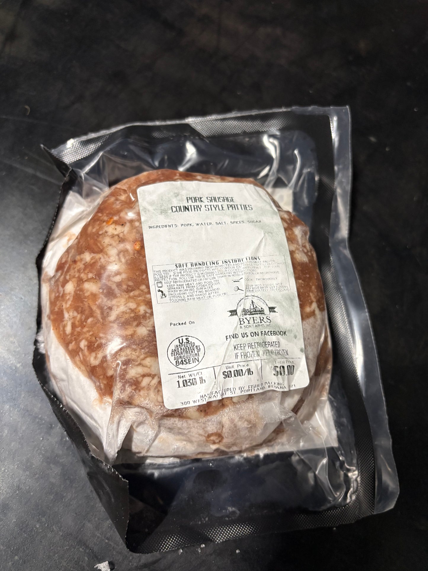 Country Style Sausage Patties